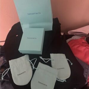 Tiffany & Co. Aqua Blue Set with Pouches